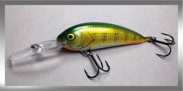 BALSA Shad Wobbler, schwimmend, Farbe: YP Yellow Perch, Größe 08 ( 8,3 cm), Gewicht: 18 Gramm, von Bagley Bait